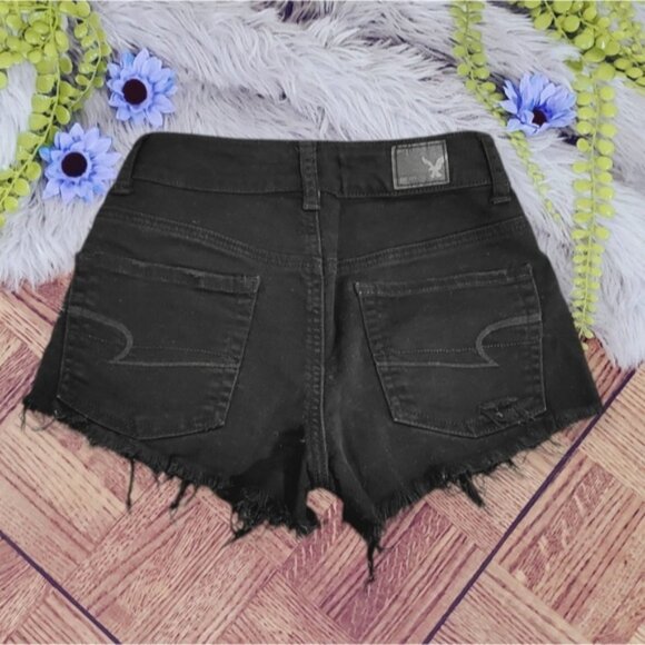 AEO- Hi-Rise Festival Fringe Shorts-Rare- NWT - Picture 4 of 10